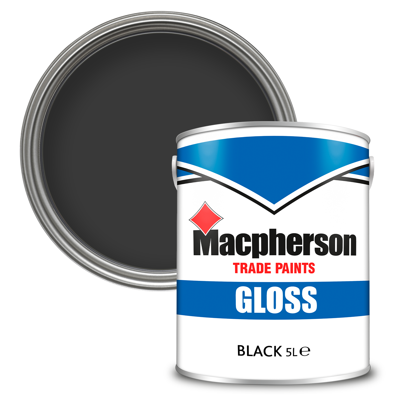 Macpherson Interior Paint Oil Gloss | All Sizes | Black or White - Picture 2 of 13