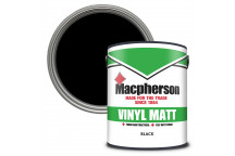 Macpherson Vinyl Matt – Tough and Durable Flat Matt Coverage for Interior Walls and Ceilings - Black