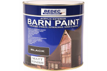 2.5L Bedec Barn Paint - Black - Matt