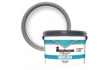 Macpherson Vinyl Silk – Tough and Washable Silk Paint for Interior Walls and Ceilings - Brilliant Wh