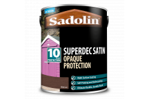 Sadolin Superdec Satin - Opaque Exterior Wood Finish With 10 Year Protection - Walnut - 5L