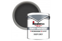 Macpherson Undercoat – Full-Coverage Undercoat for Interior Wood and Metal – Deep Grey – 2.5L