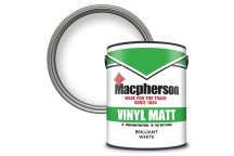Macpherson Vinyl Matt – Tough and Durable Flat Matt Coverage for Interior Walls and Ceilings - Brill
