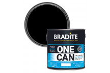 2.5L Bradite One Can Multi Surface - Eggshell OC64 - Black