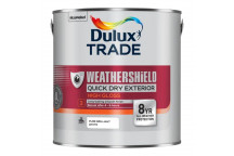 Dulux Trade Weathershield Quick Dry Exterior High Gloss Pure Brilliant White 2.5L