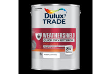 Dulux Trade Weathershield Quick Dry Exterior High Gloss Pure Brilliant White 1L