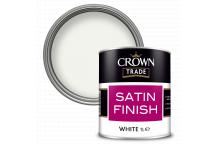 1L Crown Trade Satin Finish White