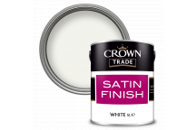 5L Crown Trade Satin Finish White