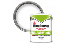 Macpherson Durable Acrylic Matt – Hardwearing and Washable Paint for Interior Wall and Ceilings - Br
