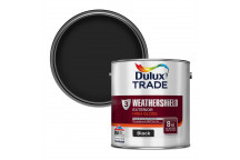 Dulux Trade Weathershield Exterior High Gloss Black 2.5L