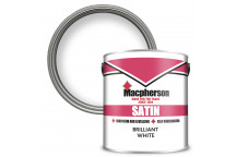 Macpherson Satin Finish – Tough Washable Paint for Interior Wood and Metal - Brilliant White – 2.5L