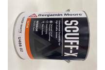 3.78L Benjamin Moore Scuff-X Satin - Super White (US Gallon)