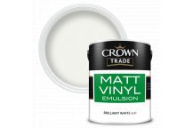 5L Crown Trade Matt Vinyl Brilliant White