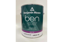 3.78L Benjamin Moore Ben Matte - Super White (US Gallon)