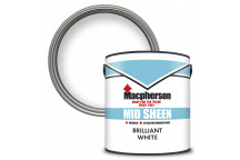 Macpherson Mid Sheen – Washable Mid-Sheen Paint for Interior Walls and Ceilings - Brilliant White – 