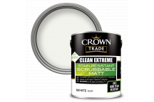 5L Crown Trade Clean Extreme Stain Resistant Scrubbable Matt White