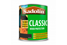 Sadolin Classic All Purpose Woodstain – Weatherproof Interior and Exterior Wood Stain - Ebony - 1L