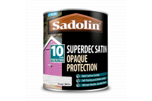 Sadolin Superdec Satin - Opaque Exterior Wood Finish With 10 Year Protection - Super White 1L