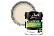 5L Crown Trade Clean Extreme Stain Resistant Scrubbable Matt Magnolia