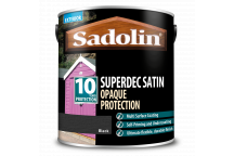 Sadolin Superdec Satin - Opaque Exterior Wood Finish With 10 Year Protection - Black – 2.5L