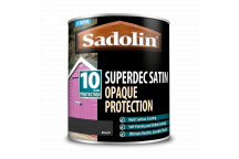 Sadolin Superdec Satin - Opaque Exterior Wood Finish With 10 Year Protection - Black - 1L