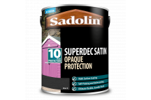 Sadolin Superdec Satin - Opaque Exterior Wood Finish With 10 Year Protection - Black – 5L