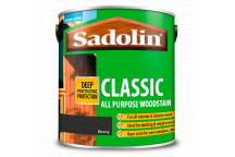 Sadolin Classic All Purpose Woodstain – Weatherproof Interior and Exterior Wood Stain - Ebony - 2.5L