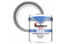 Macpherson Gloss – Hardwearing High-Sheen Gloss Paint for Interior Wood and Metal - Brilliant White 