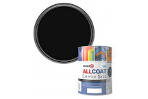 Zinsser AllCoat Exterior Water-Based multi surface paint Satin Black 1L