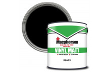 Macpherson Vinyl Matt – Tough and Durable Flat Matt Coverage for Interior Walls and Ceilings - Black