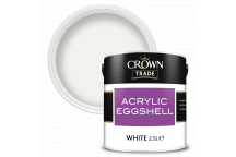 2.5L Crown Trade Acrylic Eggshell White