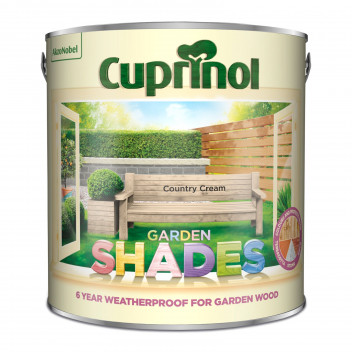 Cuprinol Garden Shades Wood Paint - Country Cream - 2.5L