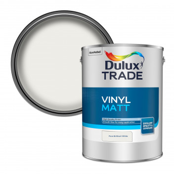 Dulux Trade Vinyl Matt Pure Brilliant White 5L