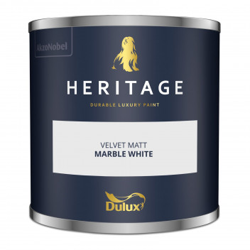 Dulux Trade Heritage Colour Tester Marble White 125ML