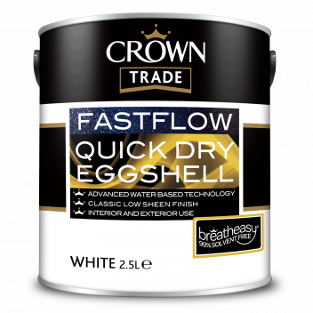 2.5L Crown Trade Fastflow Eggshell White
