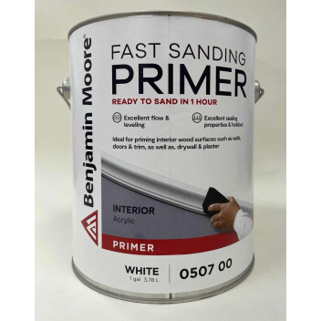 3.78L Benjamin Moore Fast Sanding Primer - White (US Gallon)