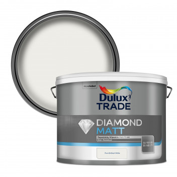 Dulux Trade Diamond Matt Pure Brilliant White 10L