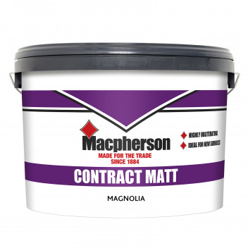 Macpherson Contract Matt – Quick-Drying Obliterating Emulsion for Plaster Walls and Ceilings – Magno