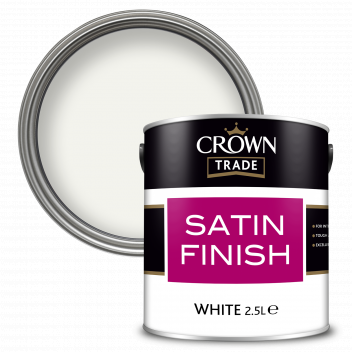 2.5L Crown Trade Satin Finish White