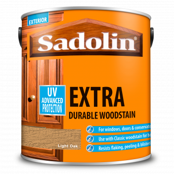 Sadolin Extra Durable Woodstain – Weatherproof Exterior Wood Stain for Ultimate Protection - Light O
