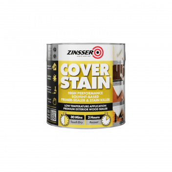 Zinsser Cover Stain Solvent-Based Stain-Blocker White 2.5L