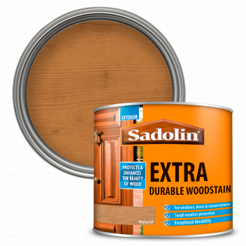 Sadolin Extra Durable Woodstain – Weatherproof Exterior Wood Stain for Ultimate Protection - Natural