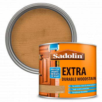 Sadolin Extra Durable Woodstain – Weatherproof Exterior Wood Stain for Ultimate Protection - Light O