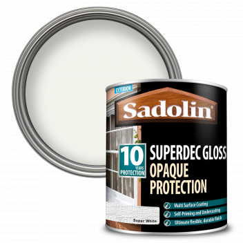 Sadolin Superdec Gloss – Opaque Finish For Wood and Other Surfaces With 10 Year Protection - Super W