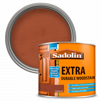 Sadolin Extra Durable Woodstain – Weatherproof Exterior Wood Stain for Ultimate Protection - Redwood