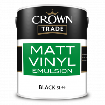 5L Crown Trade Matt Vinyl Black