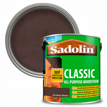 Sadolin Classic All Purpose Woodstain – Weatherproof Interior and Exterior Wood Stain - Jacobean Wal