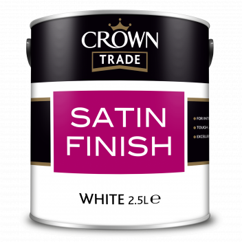 2.5L Crown Trade Satin Finish White