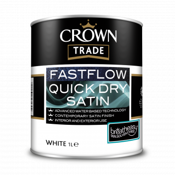 1L Crown Trade Fastflow Satin White