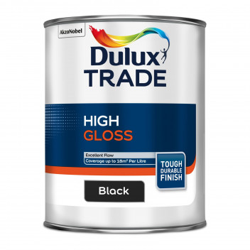 Dulux Trade High Gloss Black 1L